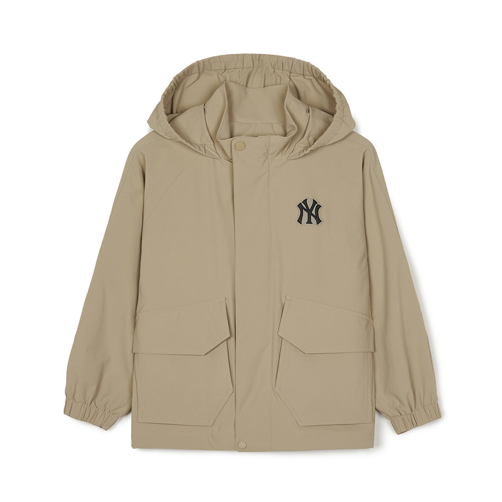 MLB KIDS 連帽防風外套 夾克 童裝 Outdoor系列 紐約洋基隊 (7AWJR0144-50BGL)