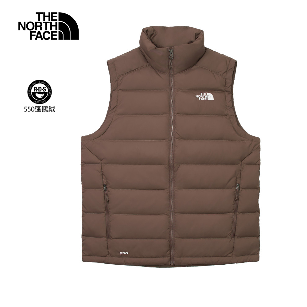【10/27 12點限時搶購】The North Face北面男款棕色舒適保暖立領羽絨背心｜