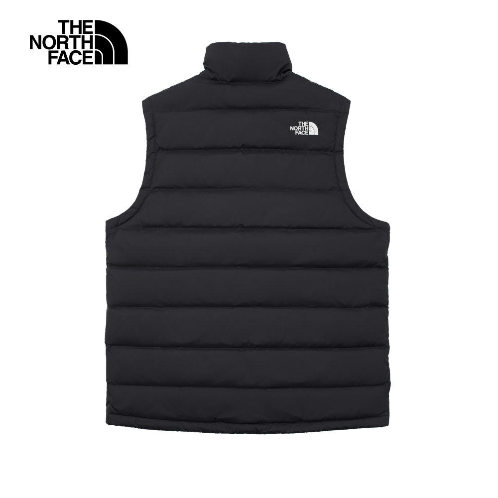 The North Face北面男款黑色舒適保暖立領羽絨背心｜88R64H0