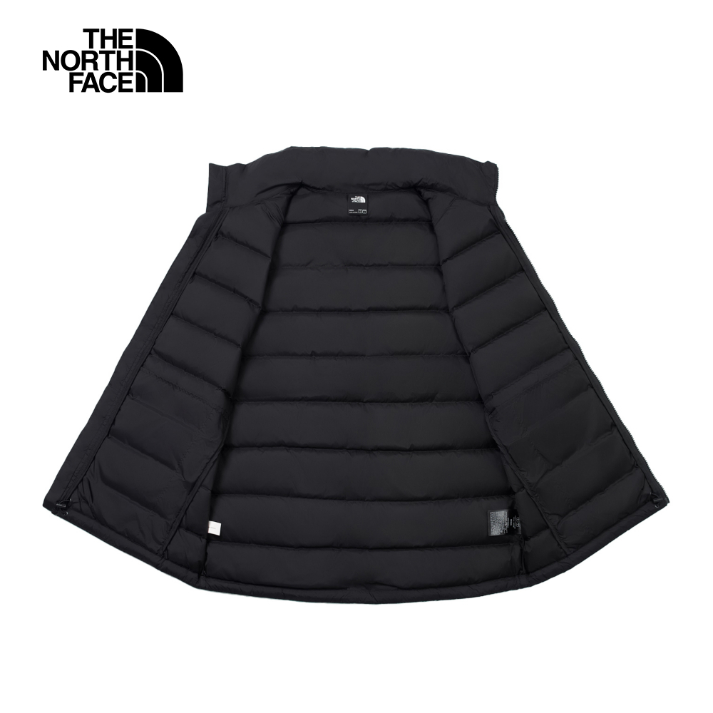 The North Face北面男款黑色舒適保暖立領羽絨背心｜88R64H0