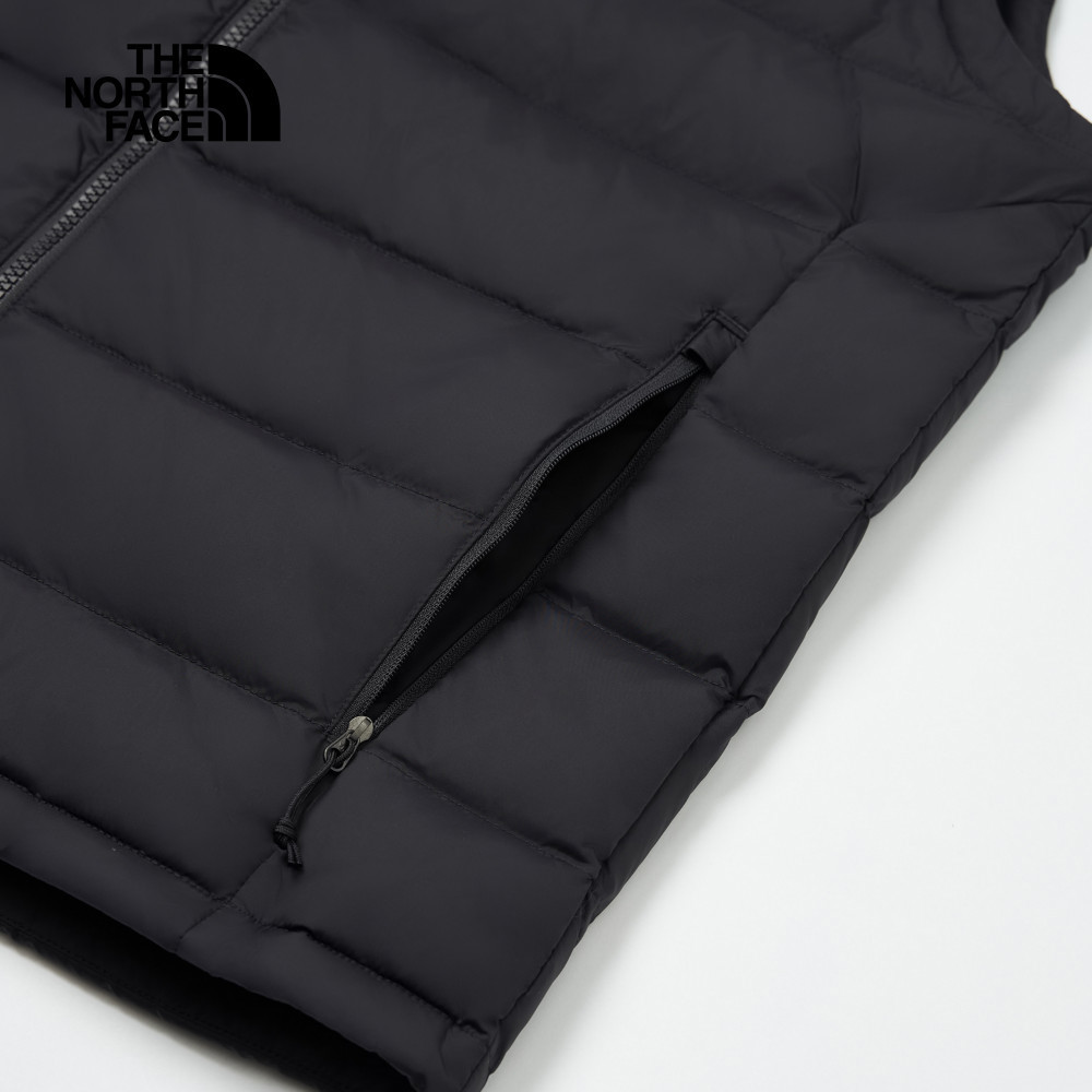 The North Face北面男款黑色舒適保暖立領羽絨背心｜88R64H0