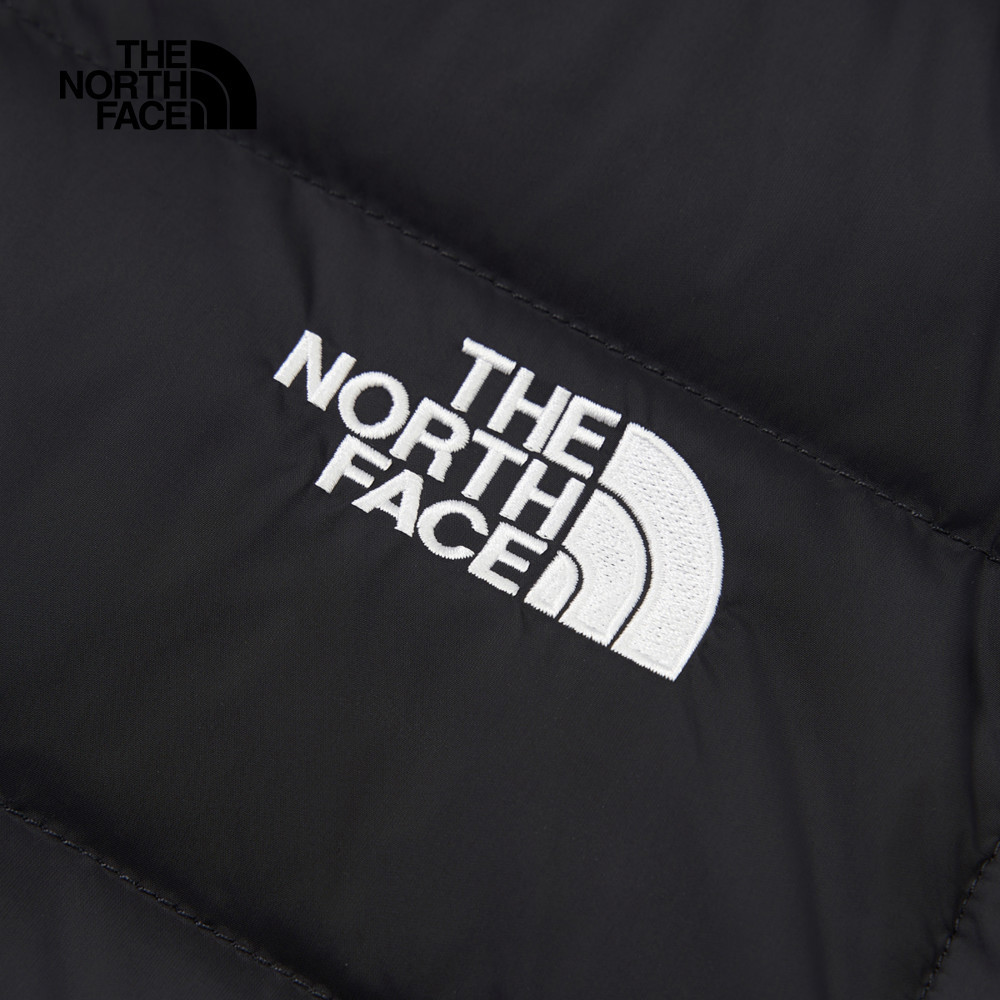The North Face北面男款黑色舒適保暖立領羽絨背心｜88R64H0