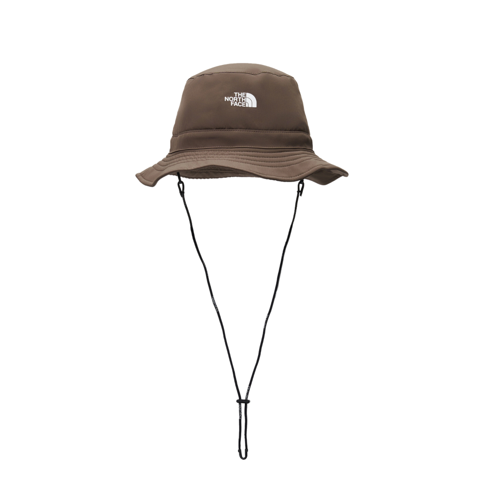 The North Face北面男女款棕色DWR防潑水雙面戴設計漁夫帽｜8CTJ1OI
