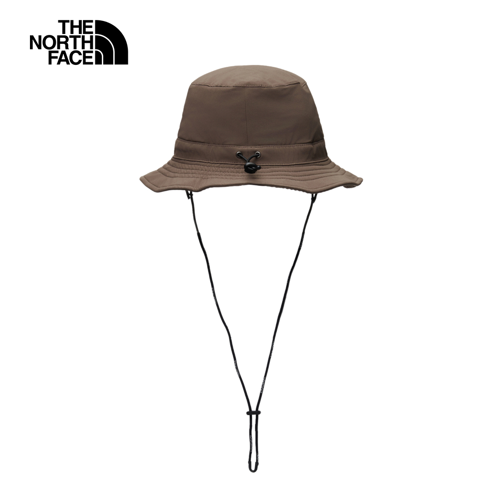 The North Face北面男女款棕色DWR防潑水雙面戴設計漁夫帽｜8CTJ1OI