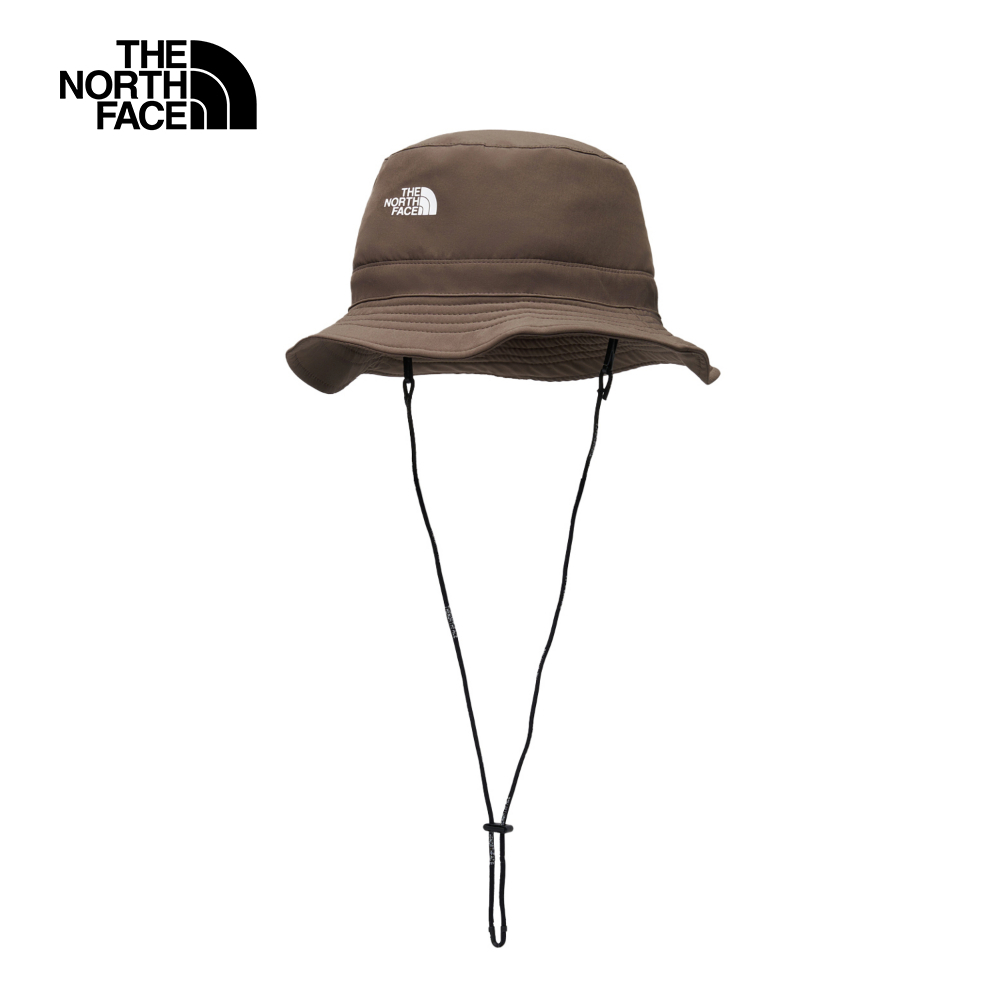 The North Face北面男女款棕色DWR防潑水雙面戴設計漁夫帽｜8CTJ1OI