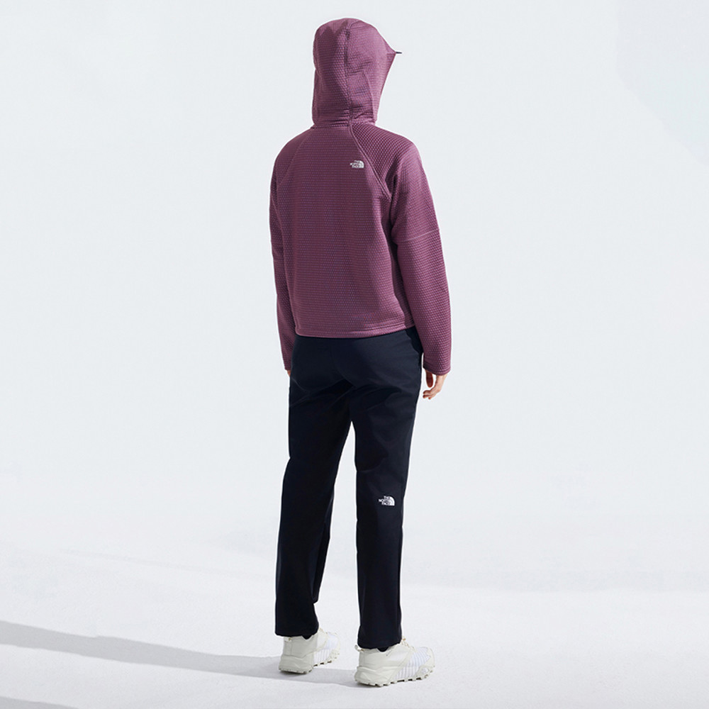 【10/25 00點週末限定】The North Face北面女款紫色吸濕排汗針織連帽外套｜83U91NI