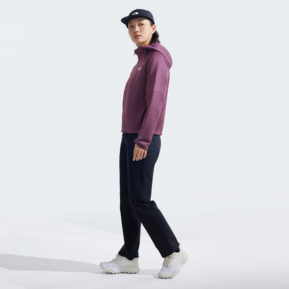 【10/25 00點週末限定】The North Face北面女款紫色吸濕排汗針織連帽外套｜83U91NI