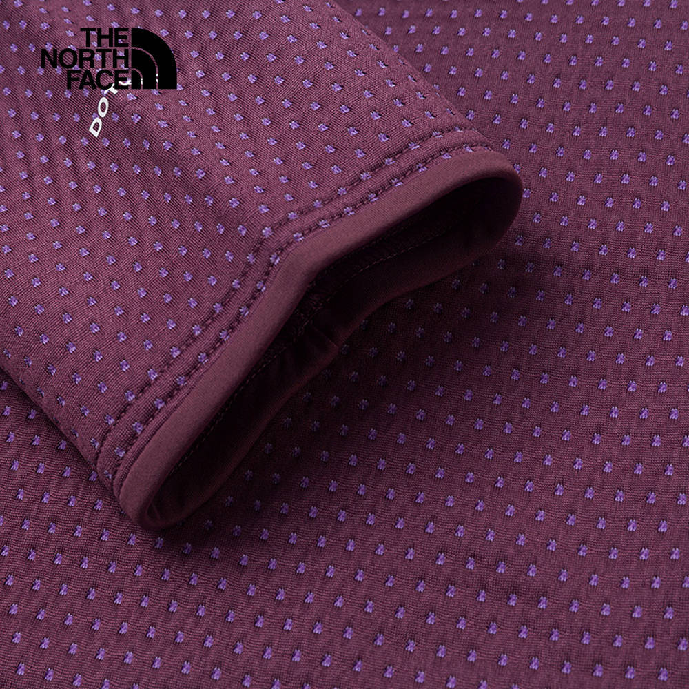 【10/25 00點週末限定】The North Face北面女款紫色吸濕排汗針織連帽外套｜83U91NI