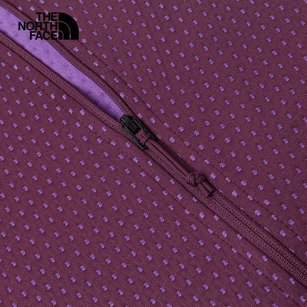 【10/25 00點週末限定】The North Face北面女款紫色吸濕排汗針織連帽外套｜83U91NI