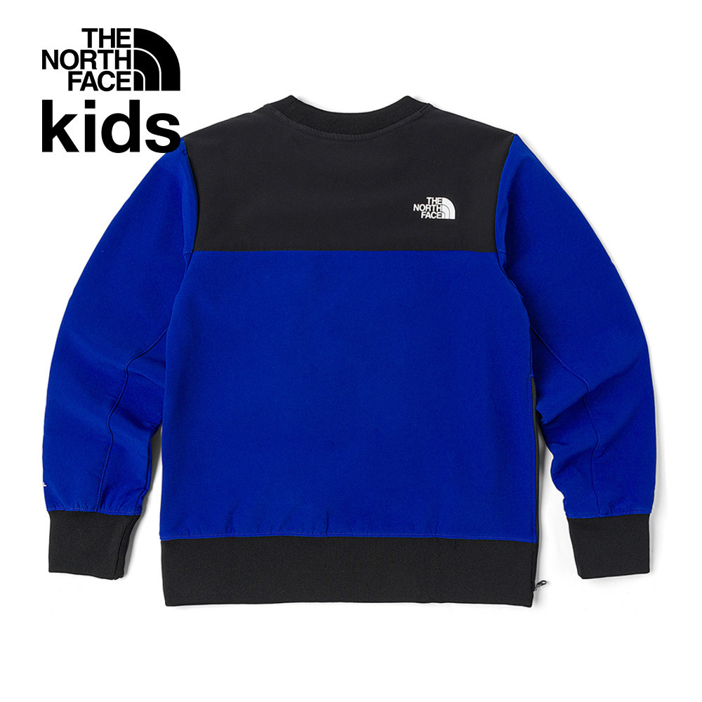 The North Face北面兒童藍色DWR防潑水長袖上衣｜89XGEF1