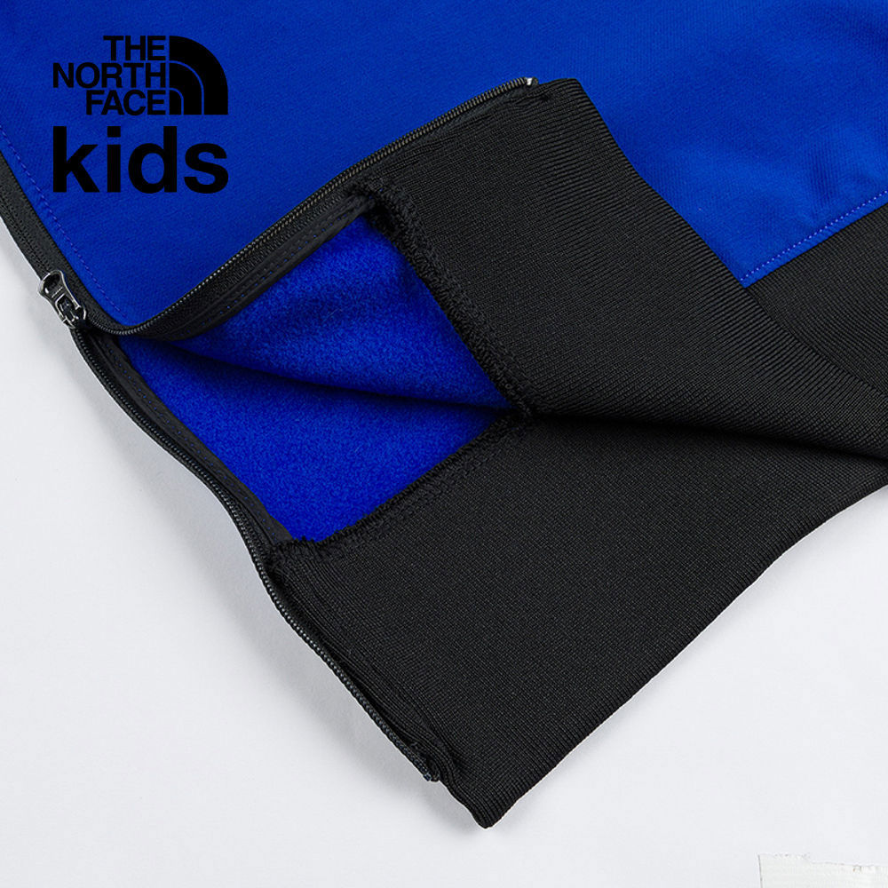 The North Face北面兒童藍色DWR防潑水長袖上衣｜89XGEF1