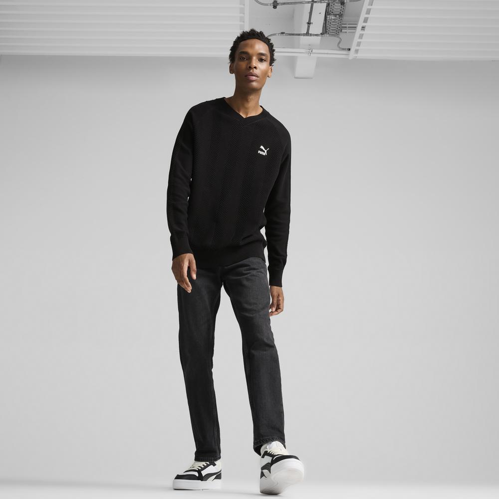 PUMA 流行系列T7 V領毛衣 男性