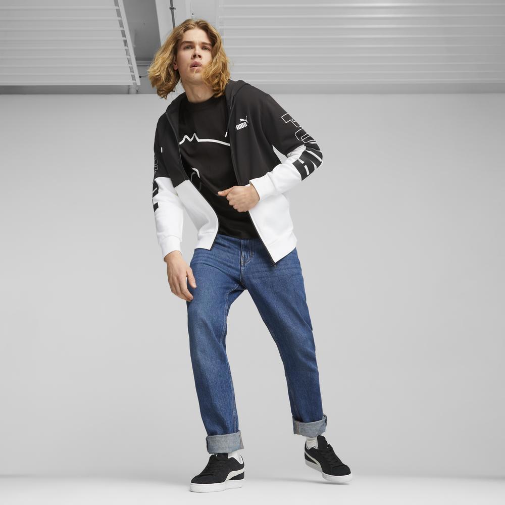 PUMA 基本系列Power撞色連帽外套 男性