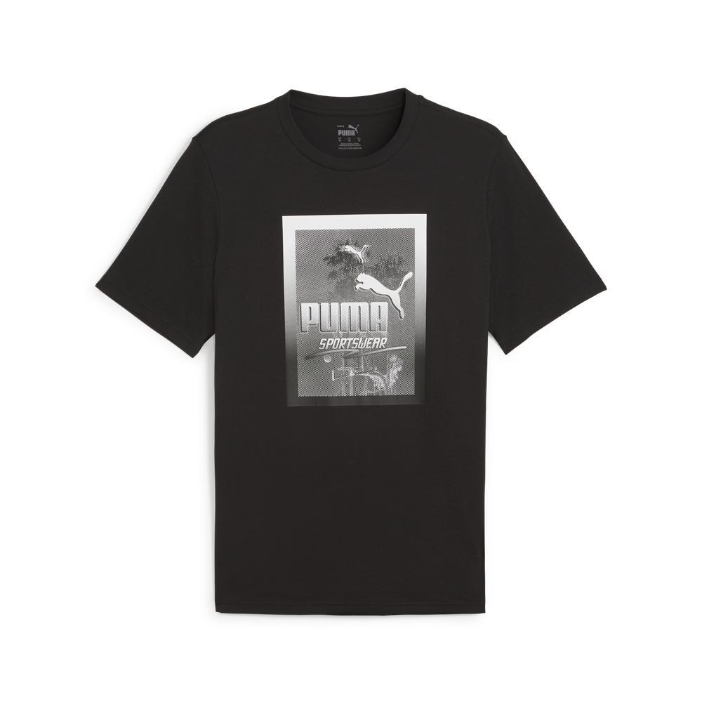 PUMA 基本系列Photoprint短袖T恤 男性