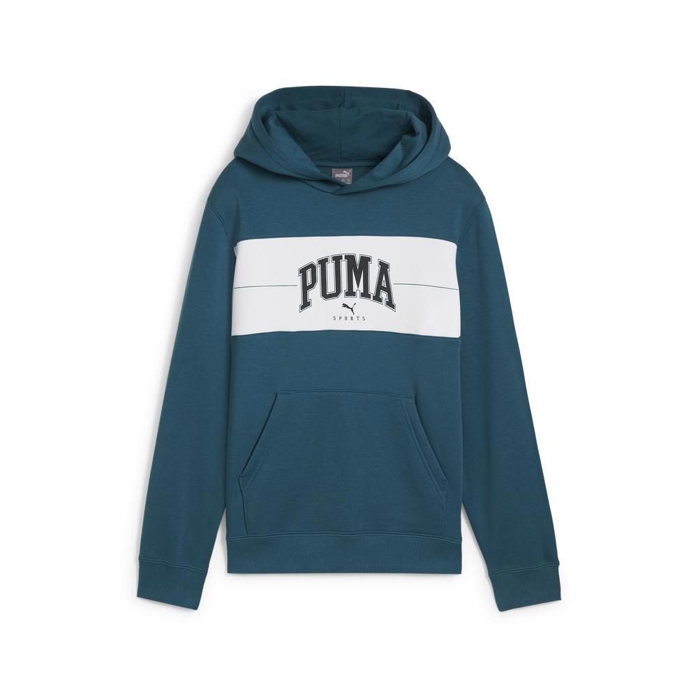 PUMA 基本系列Puma Squad長厚連帽T恤 男童