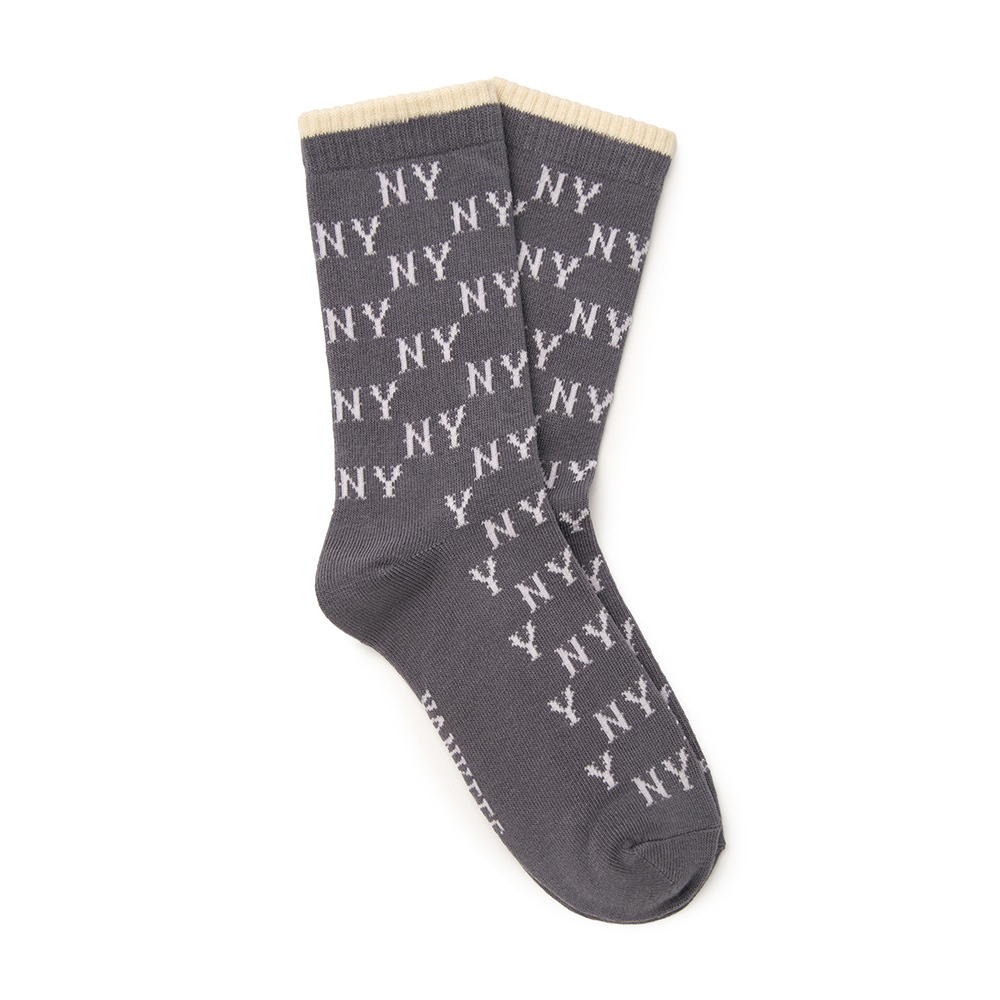 MLB 襪子 中筒襪 Monogram系列 紐約洋基隊 (3ASOMM14N-50GRS)