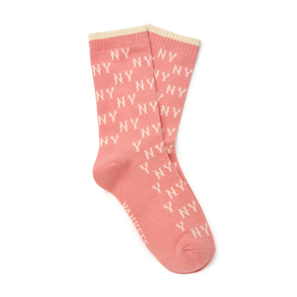 MLB 襪子 中筒襪 Monogram系列 紐約洋基隊 (3ASOMM14N-50PKS)