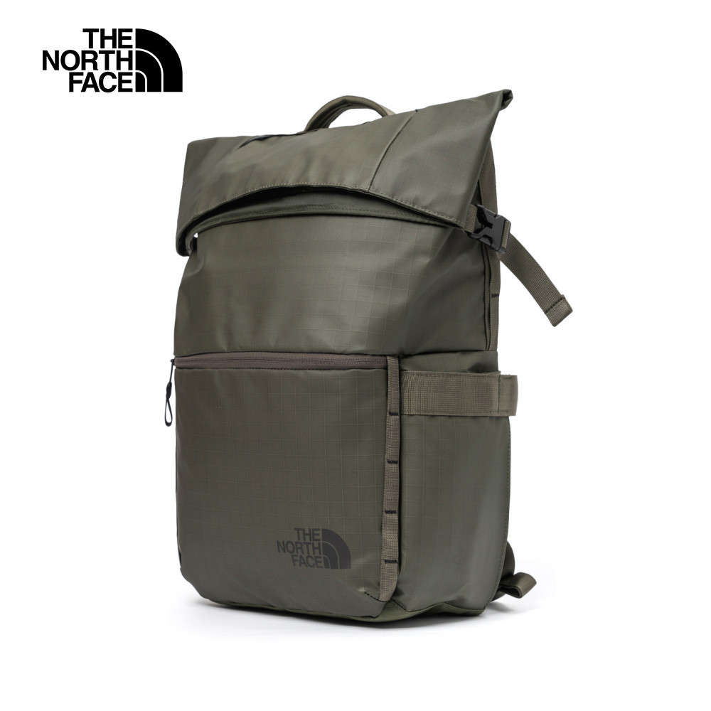 The North Face北面男女款綠色DWR防潑水耐用大容量休閒後背包｜81DO4WC