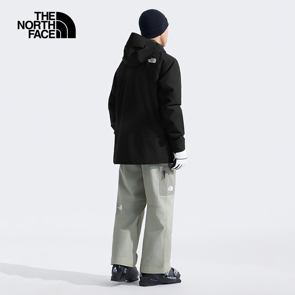 The North Face北面男款黑色DryVent防水透氣保暖連帽鋪棉內裡三合一外套｜82VO4GZ