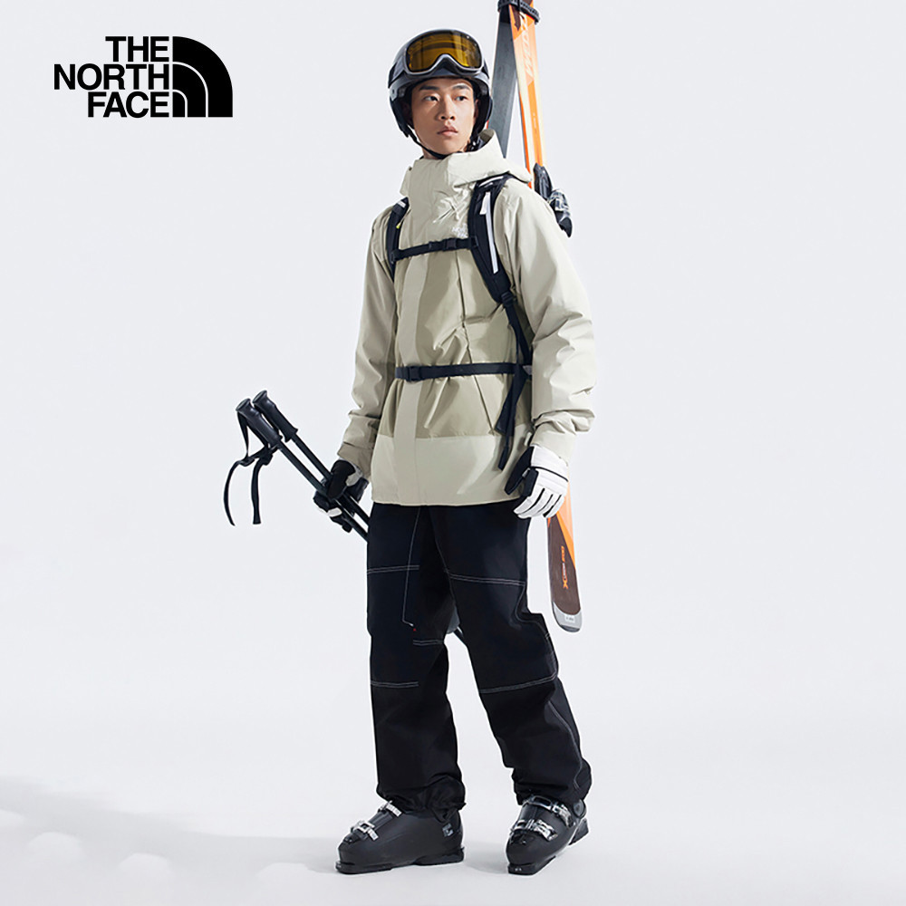 【10/27 12點限時搶購】The North Face北面男款灰色DryVent防水透氣保暖連帽鋪棉內裡三合一外套｜82VO5IF