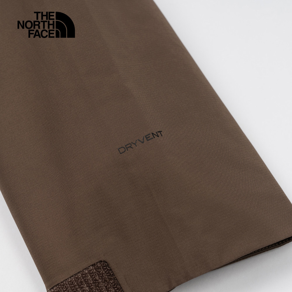 The North Face北面男款棕色DryVent防水透氣保暖連帽羽絨內裡三合一外套｜83SL1OI