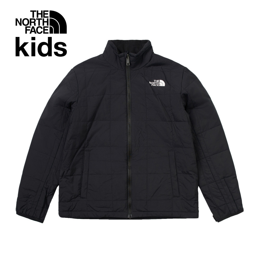 The North Face北面兒童綠黑拼接DryVent防水透氣連帽鋪棉內裡三合一外套｜89XQBQW