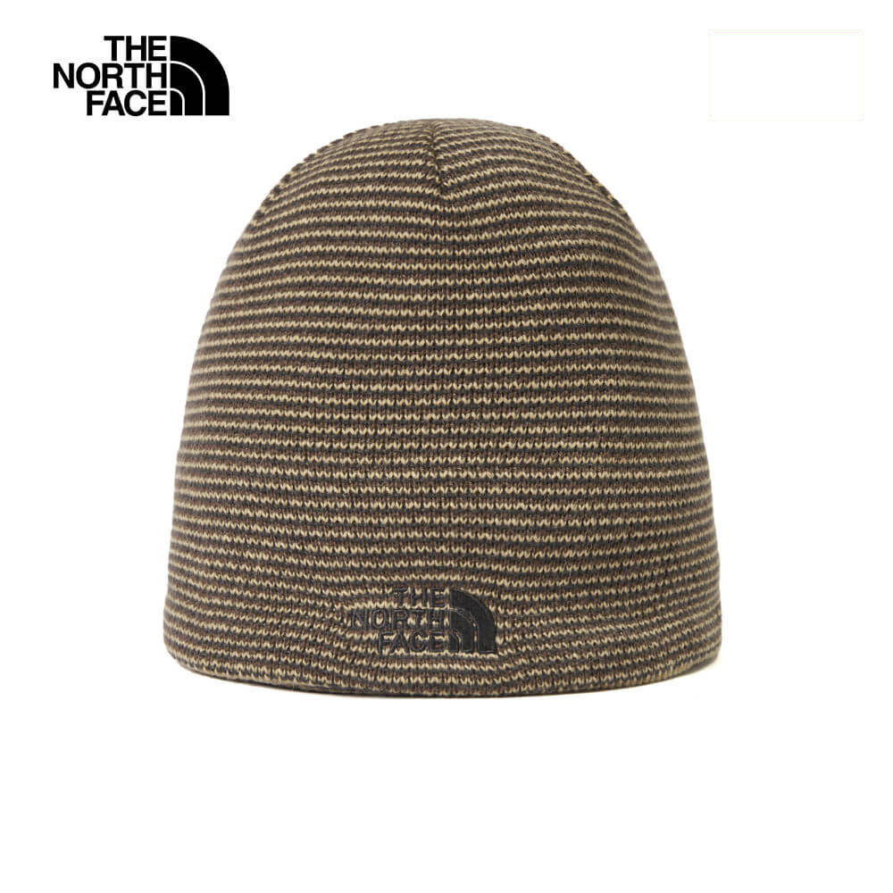 The North Face北面男女款卡其色舒適保暖休閒毛帽｜8CQ29UO