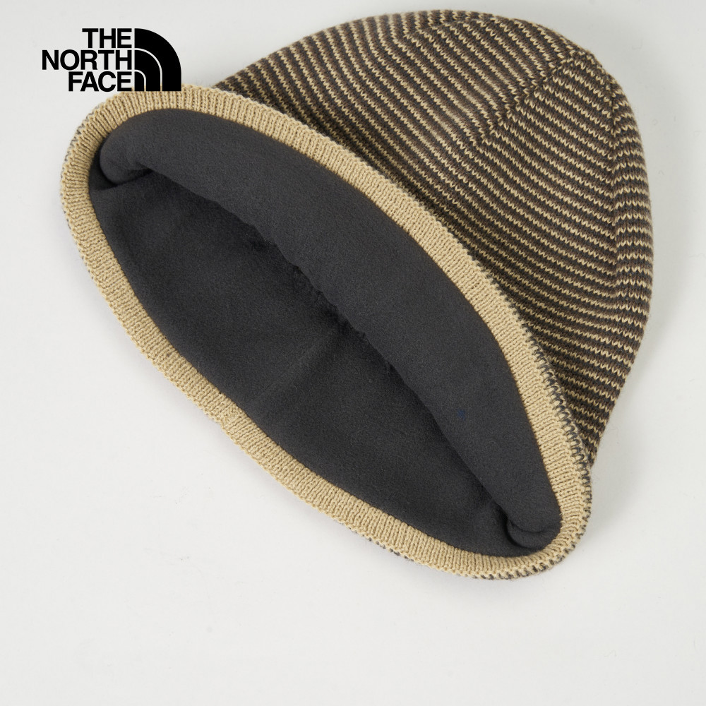The North Face北面男女款卡其色舒適保暖休閒毛帽｜8CQ29UO