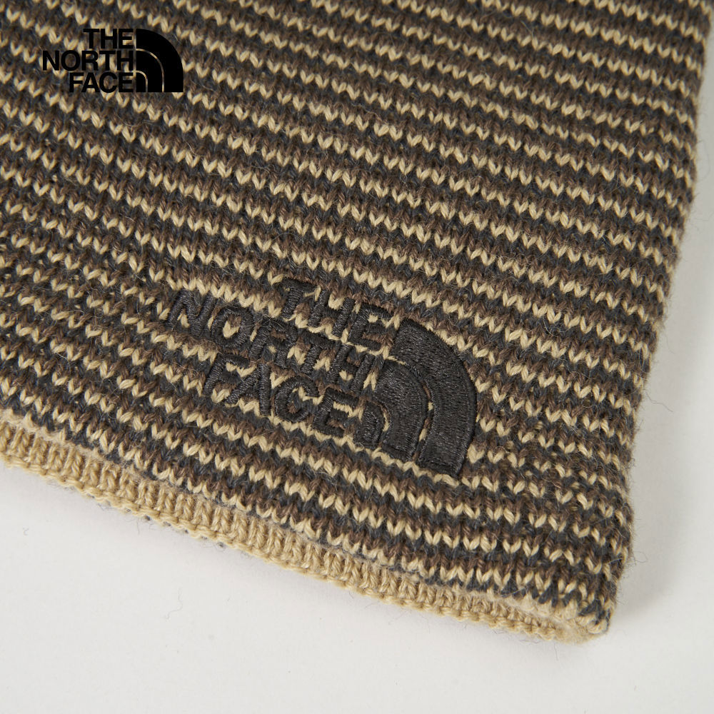 The North Face北面男女款卡其色舒適保暖休閒毛帽｜8CQ29UO
