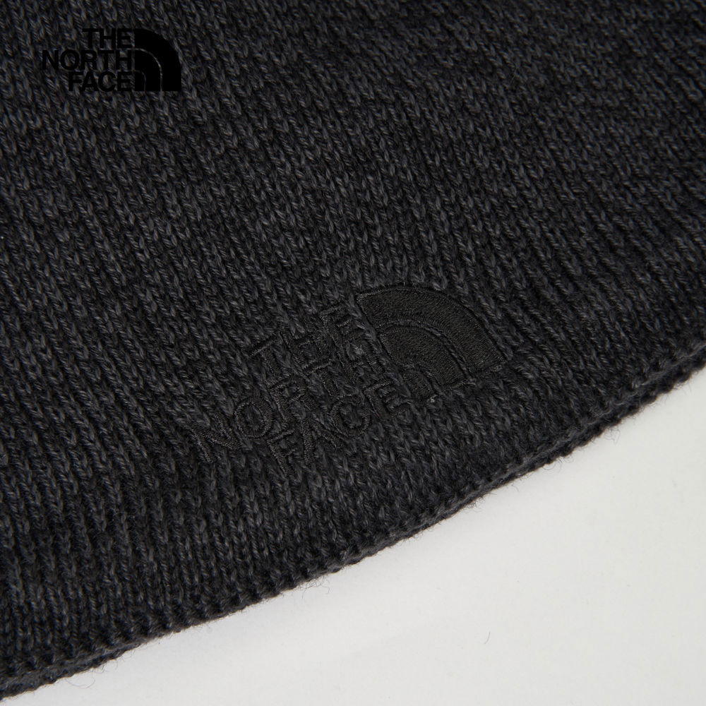 The North Face北面男女款黑色舒適保暖休閒毛帽｜8CQ2KS7
