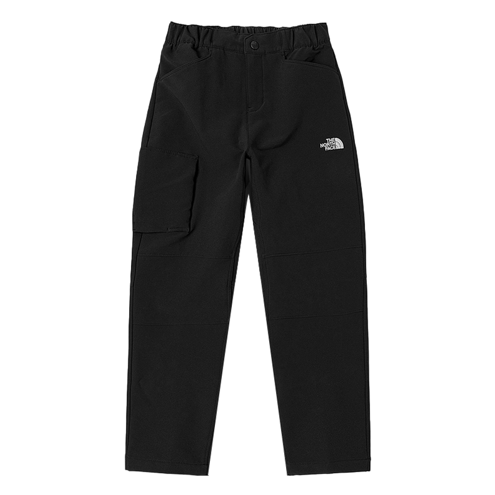 The North Face北面兒童黑色DWR防潑水彈力褲腰戶外徒步長褲｜89XJJK3