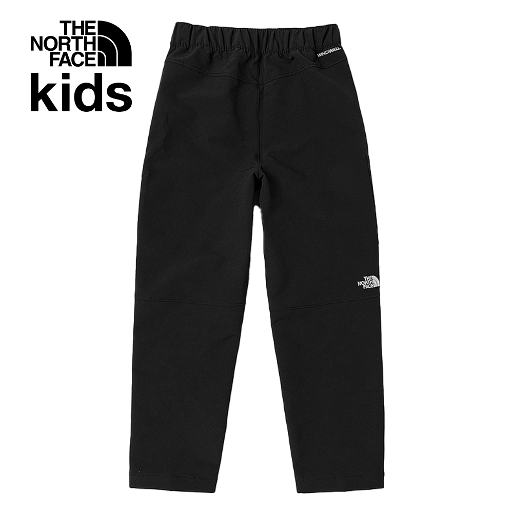 The North Face北面兒童黑色DWR防潑水彈力褲腰戶外徒步長褲｜89XJJK3