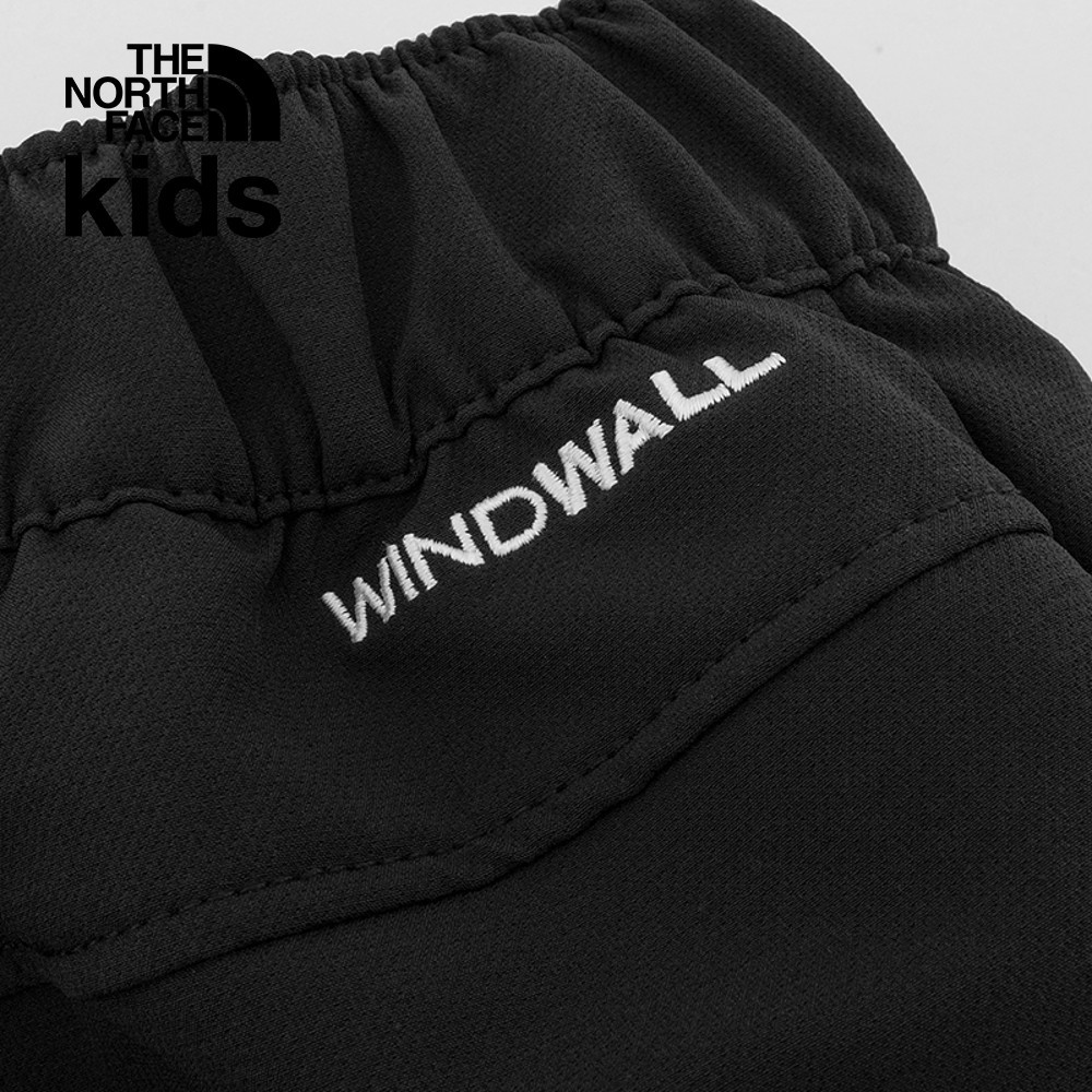 The North Face北面兒童黑色DWR防潑水彈力褲腰戶外徒步長褲｜89XJJK3