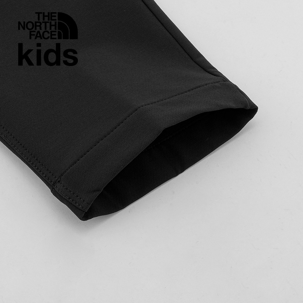 The North Face北面兒童黑色DWR防潑水彈力褲腰戶外徒步長褲｜89XJJK3