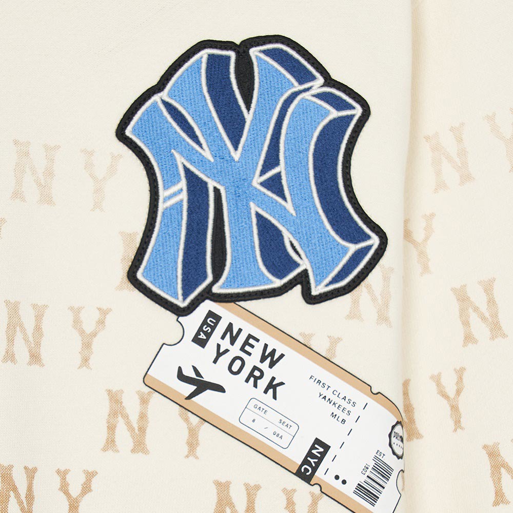 MLB KIDS 大學T 童裝 Monogram系列 紐約洋基隊 (7AMTMT444-50CRD)