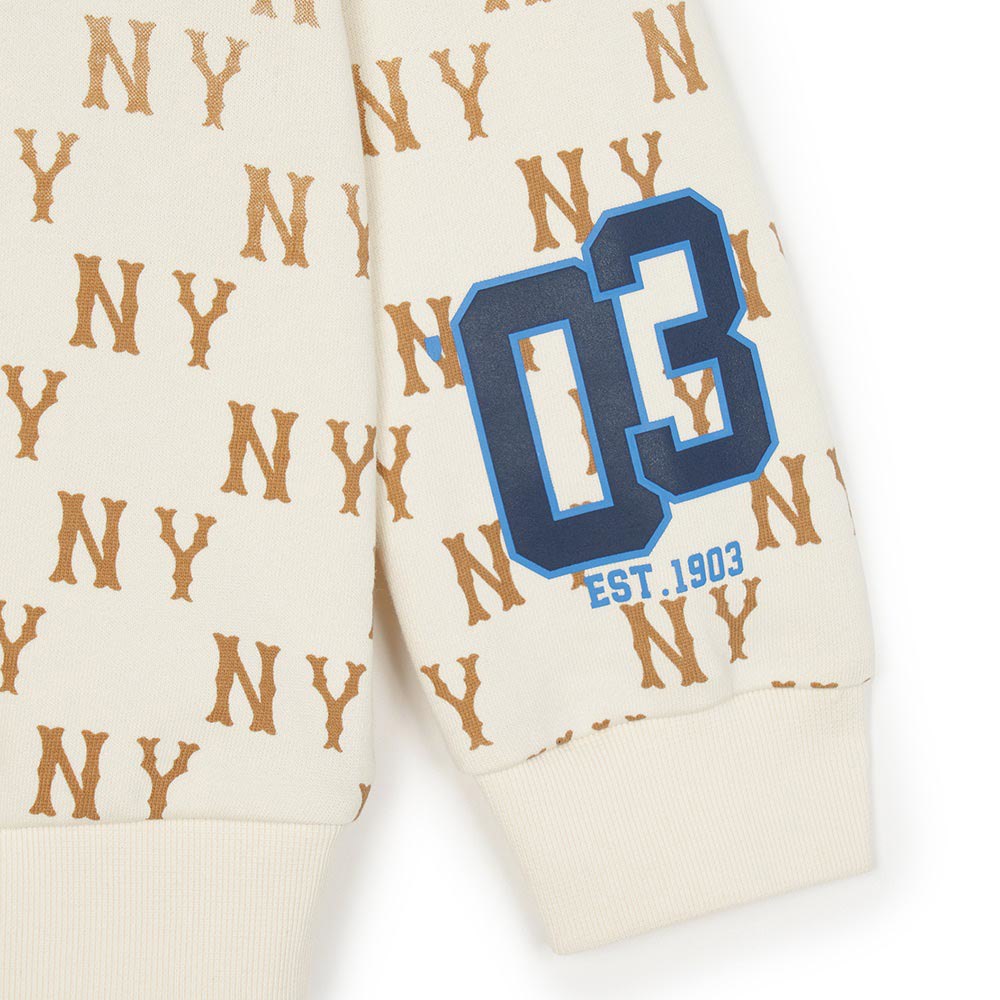 MLB KIDS 大學T 童裝 Monogram系列 紐約洋基隊 (7AMTMT444-50CRD)