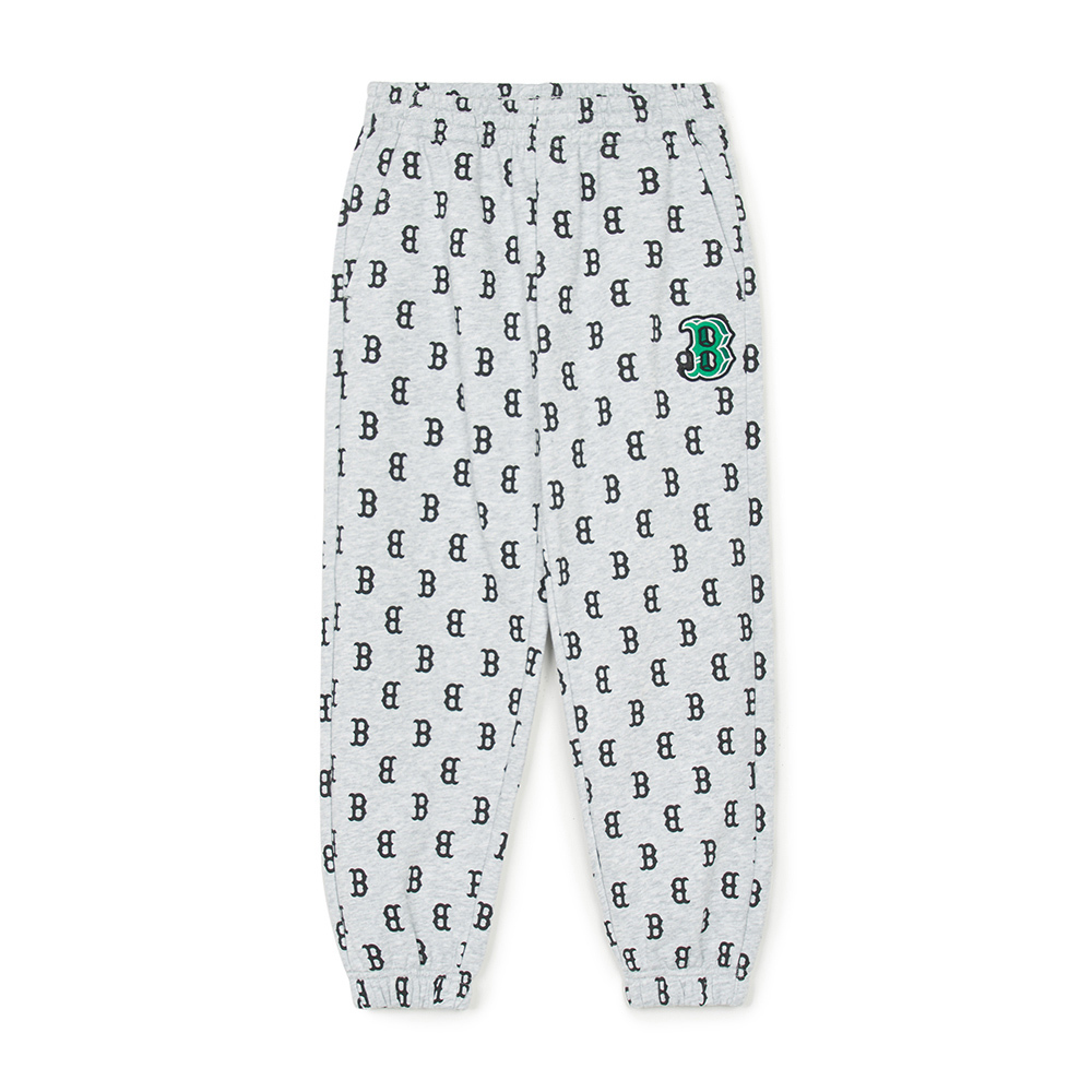 MLB KIDS 運動褲 休閒長褲 童裝 Monogram系列 波士頓紅襪隊 (7APTMT344-43M