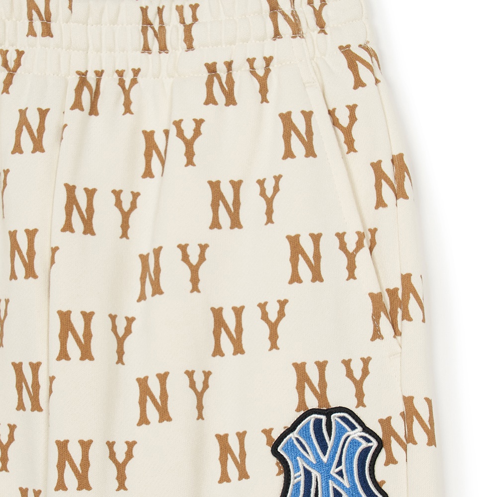 MLB KIDS 運動褲 休閒長褲 童裝 Monogram系列 紐約洋基隊 (7APTMT344-50CRD)