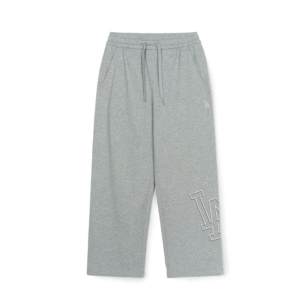 MLB 大Logo運動褲 休閒長褲 洛杉磯道奇隊 (3APTB0344-07MGS)｜舒適耐穿 時