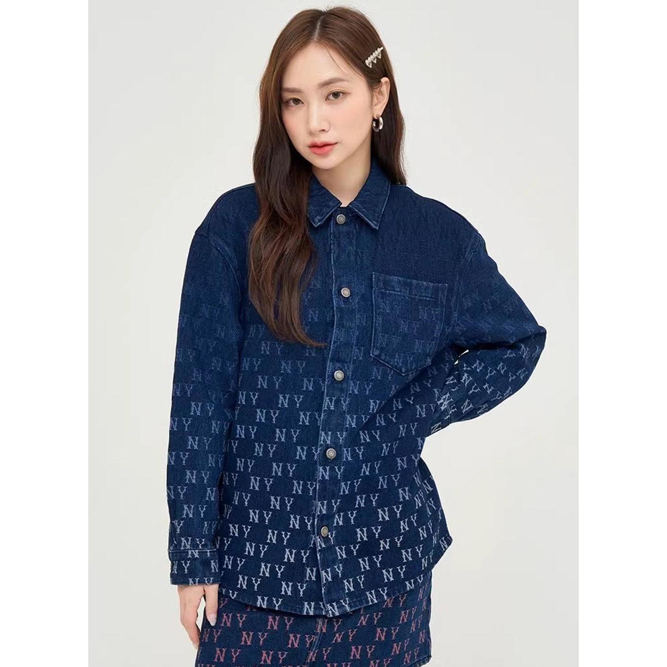 MLB 牛仔丹寧襯衫 Monogram系列 紐約洋基隊 (3ADRM0944-50INS)