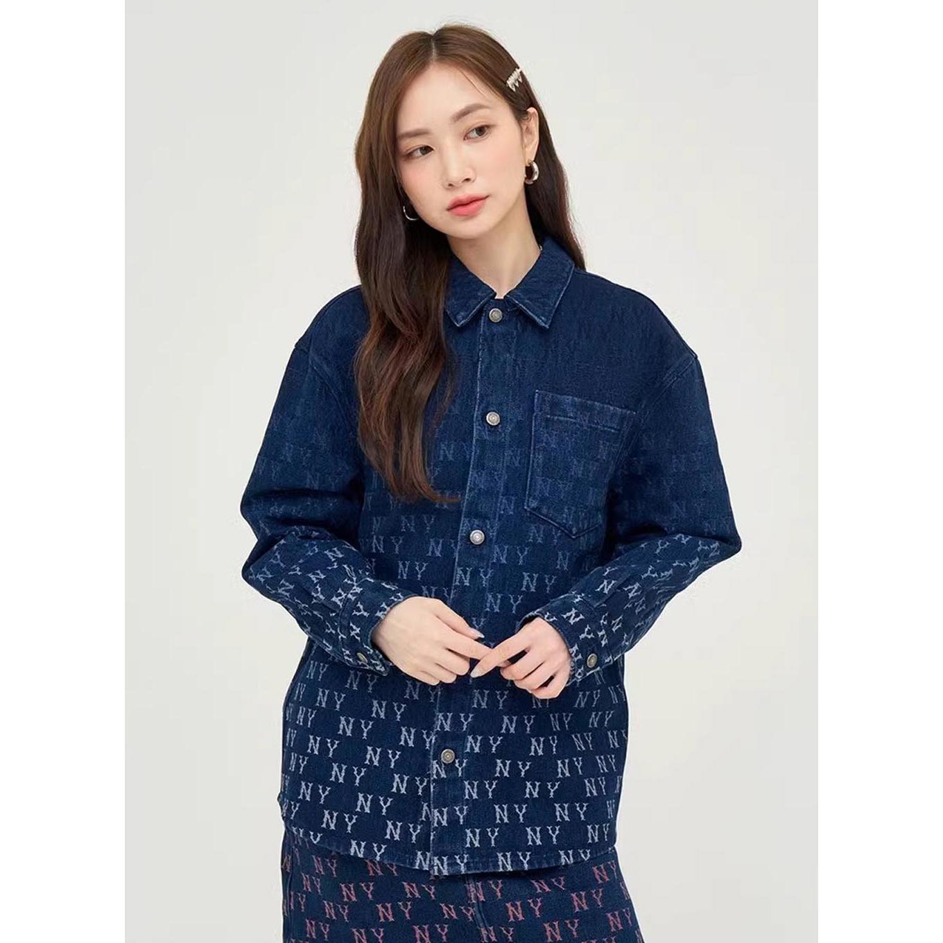 MLB 牛仔丹寧襯衫 Monogram系列 紐約洋基隊 (3ADRM0944-50INS)