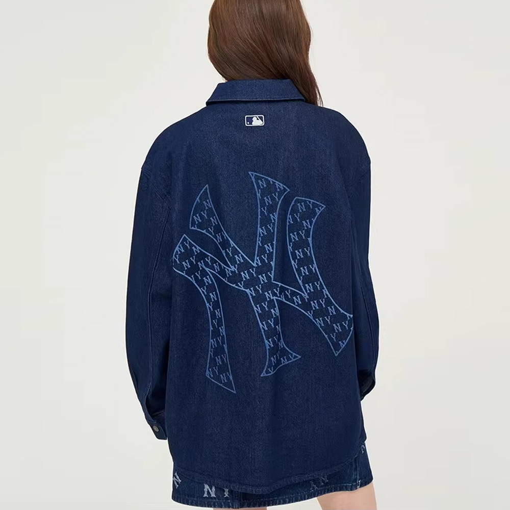MLB 牛仔丹寧襯衫 Monogram系列 紐約洋基隊 (3ADRM0344-50NYD)