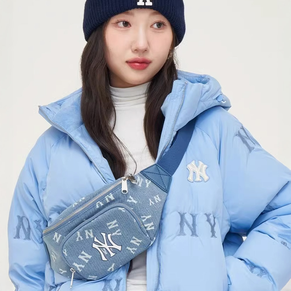 MLB 牛仔丹寧腰包 Monogram系列 紐約洋基隊 (3AHSM034N-50INS)