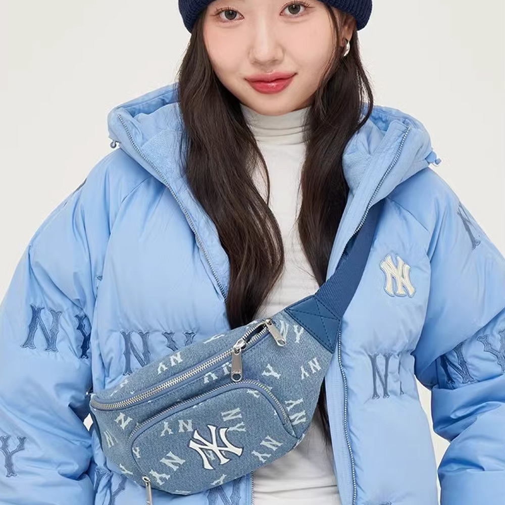 MLB 牛仔丹寧腰包 Monogram系列 紐約洋基隊 (3AHSM034N-50INS)