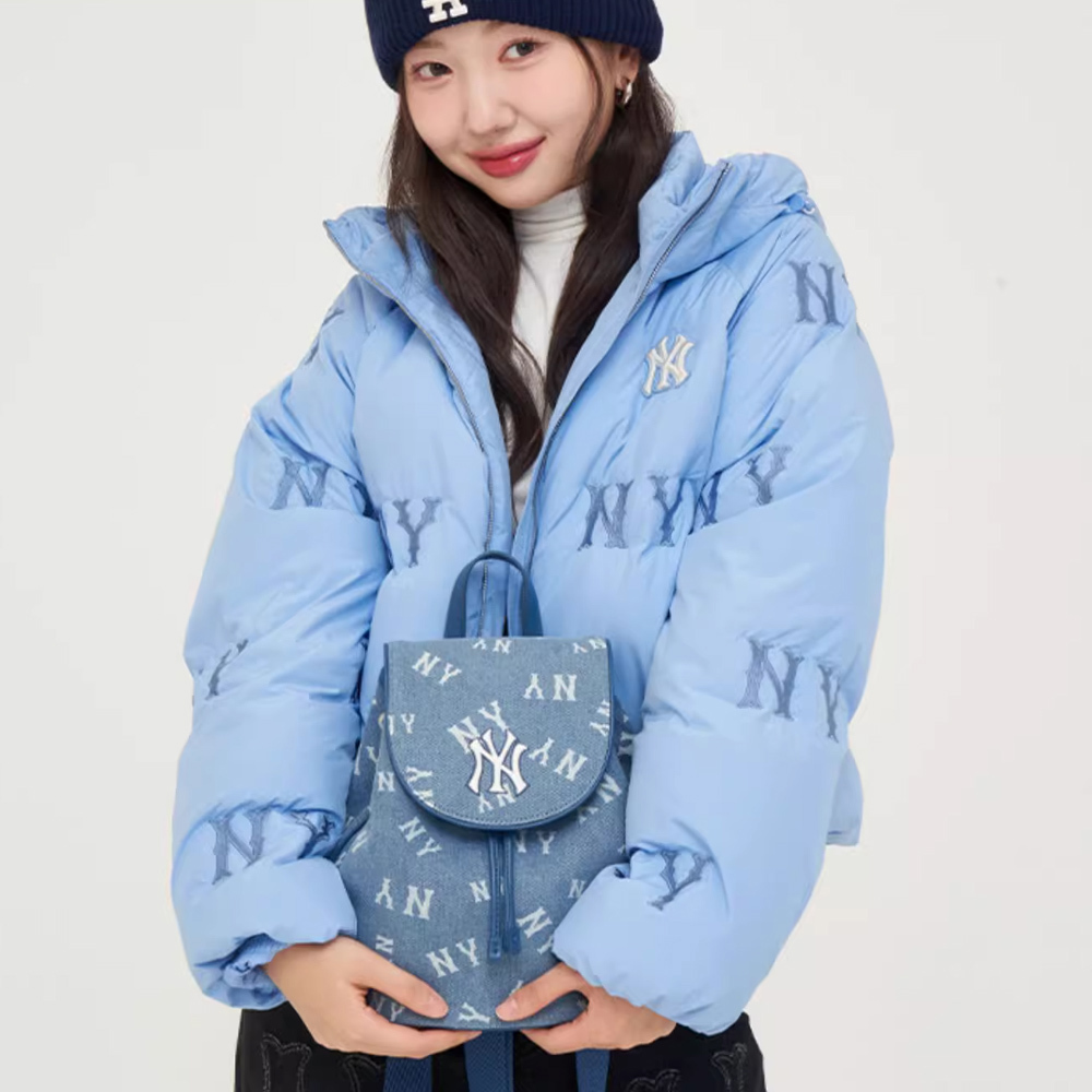MLB 牛仔丹寧後背包 Monogram系列 紐約洋基隊 (3ABKS044N-50INS)