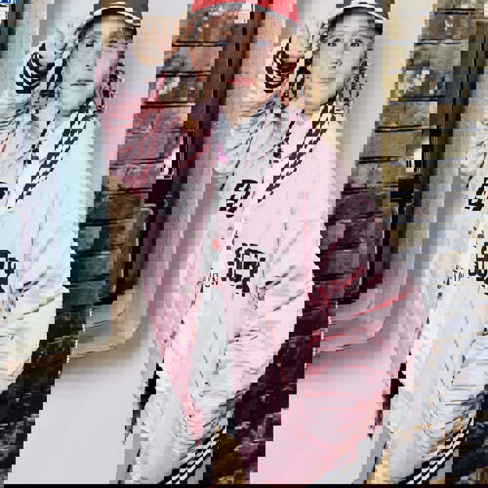 MLB KIDS 棒球外套 Varsity系列 波士頓紅襪隊 (7AJPV0244-43PKL)