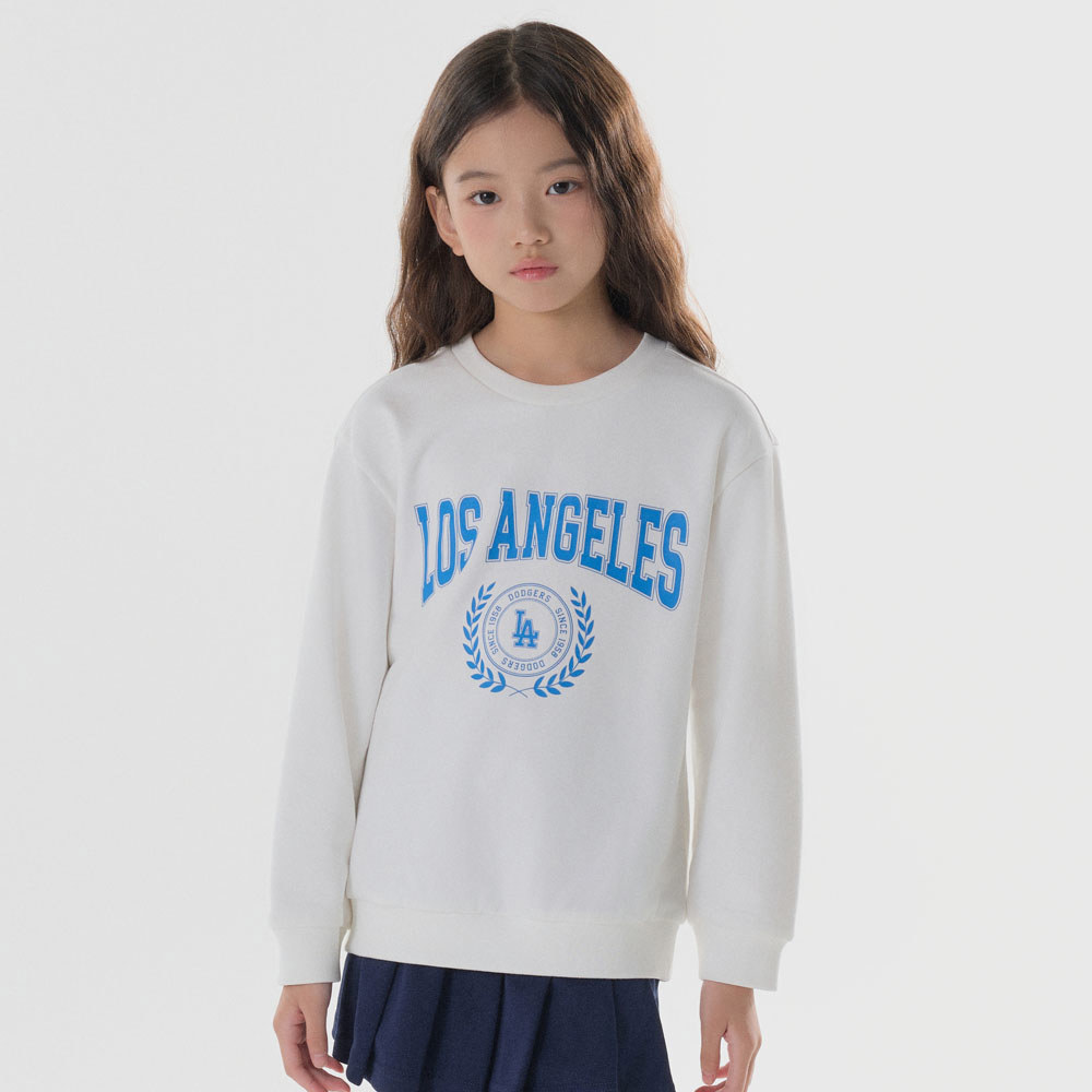 MLB KIDS 大學T 童裝 Varsity系列 洛杉磯道奇隊 (7AMTV0144-07IVS)