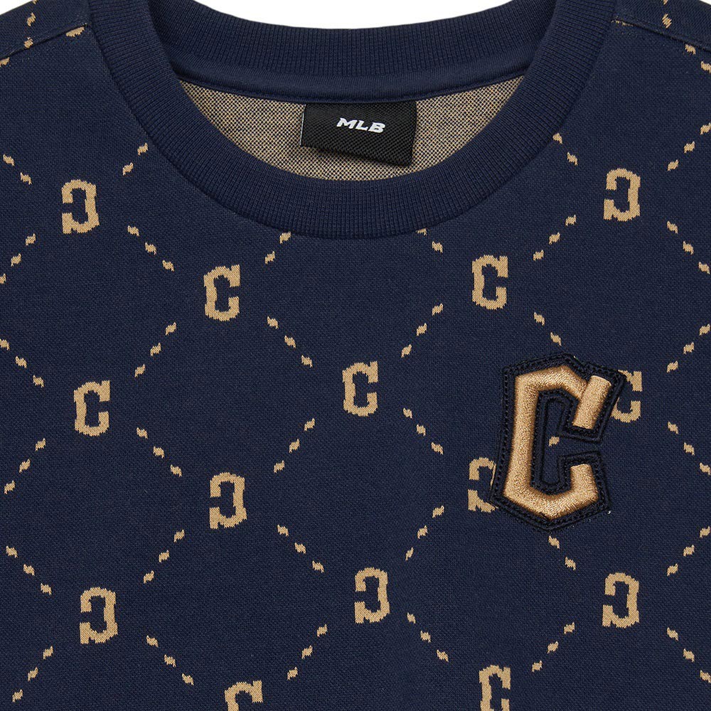 MLB KIDS 大學T 童裝 Monogram系列 克里夫蘭守護者隊 (7AMTMD144-45NYS)