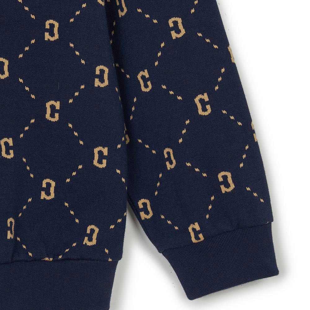 MLB KIDS 大學T 童裝 Monogram系列 克里夫蘭守護者隊 (7AMTMD144-45NYS)