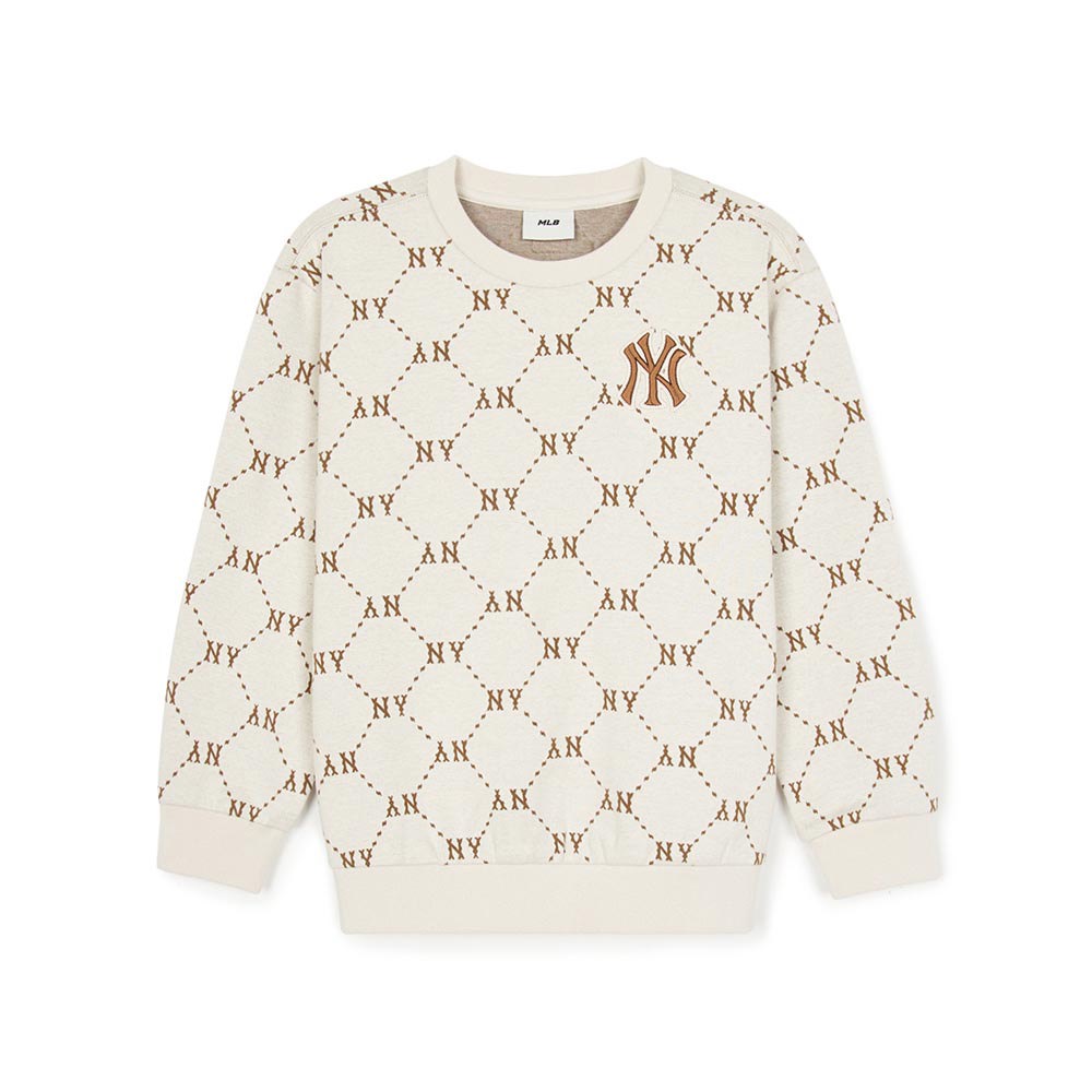 MLB KIDS 大學T 童裝 Monogram系列 紐約洋基隊 (7AMTMD144-50CRD)